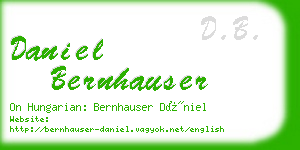 daniel bernhauser business card